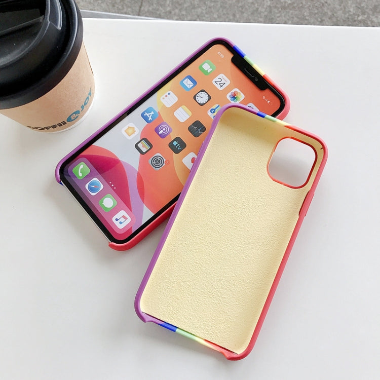 Rainbow Liquid Silicone Shockproof Coverage Protective Case, For iPhone 11 Pro, For iPhone 11 Pro Max