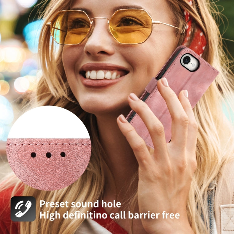 Skin-feel Flowers Embossed Wallet Leather Phone Case, For iPhone 16e, For iPhone 16 Pro Max, For iPhone 16 Pro, For iPhone 16 Plus