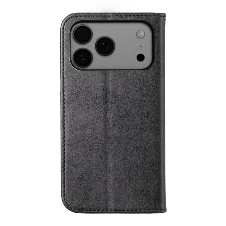 Cubic Grid Calf Texture Magnetic Leather Phone Case, For iPhone 17 Pro Max, For iPhone 17 Pro, For iPhone 17, For iPhone 17 Air