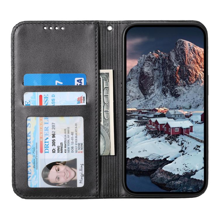 Cubic Grid Calf Texture Magnetic Leather Phone Case, For iPhone 17 Pro Max, For iPhone 17 Pro, For iPhone 17, For iPhone 17 Air