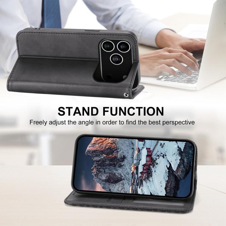 Cubic Grid Calf Texture Magnetic Leather Phone Case, For iPhone 17 Pro Max, For iPhone 17 Pro, For iPhone 17, For iPhone 17 Air