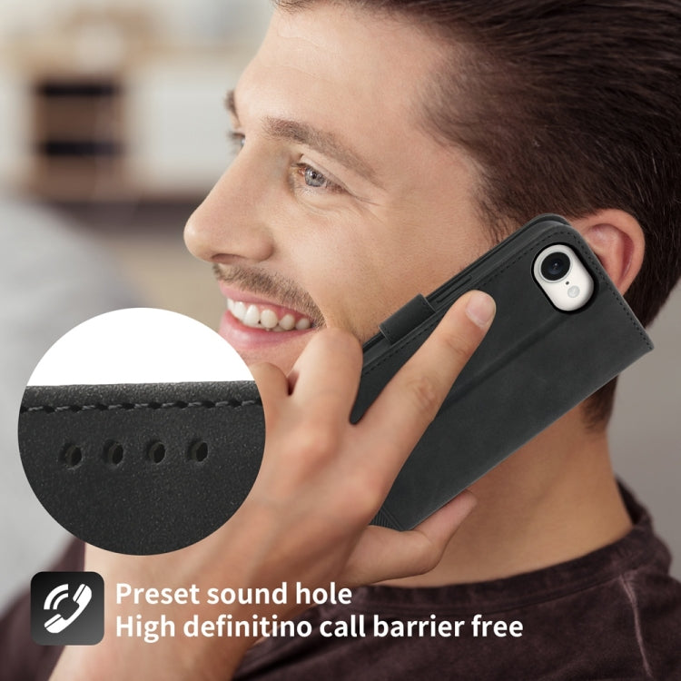 Dierfeng Dream Line TPU Hybrid PU Leather Phone Case, For iPhone 16e, For iPhone 16 Pro Max, For iPhone 16 Pro, For iPhone 16 Plus