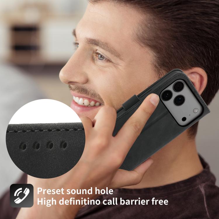 Dierfeng Dream Line TPU Hybrid PU Leather Phone Case, For iPhone 17 Pro Max, For iPhone 17 Pro, For iPhone 17, For iPhone 17 Air