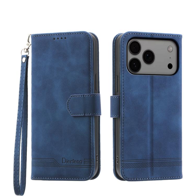 Dierfeng Dream Line TPU Hybrid PU Leather Phone Case, For iPhone 17 Pro Max, For iPhone 17 Pro, For iPhone 17, For iPhone 17 Air