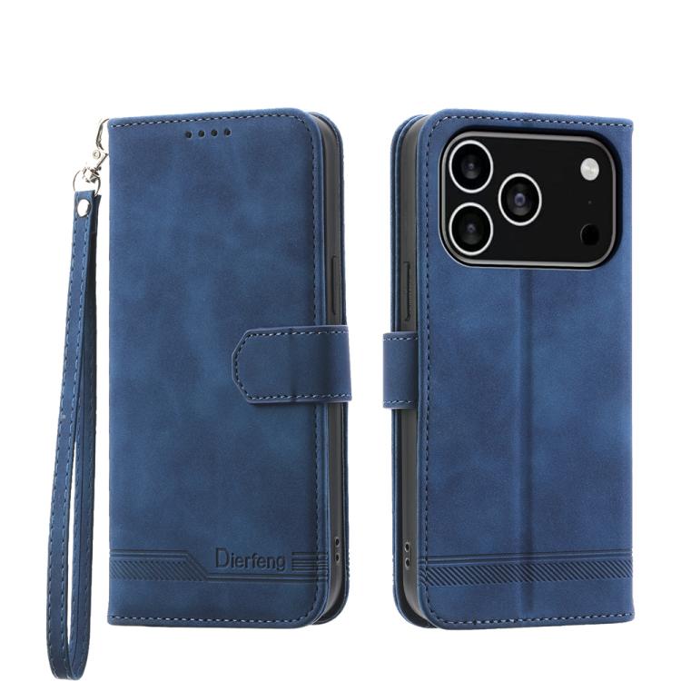 Dierfeng Dream Line TPU Hybrid PU Leather Phone Case, For iPhone 17 Pro Max, For iPhone 17 Pro, For iPhone 17, For iPhone 17 Air