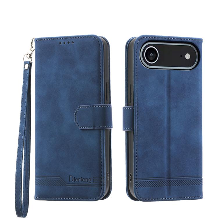 Dierfeng Dream Line TPU Hybrid PU Leather Phone Case, For iPhone 17 Pro Max, For iPhone 17 Pro, For iPhone 17, For iPhone 17 Air