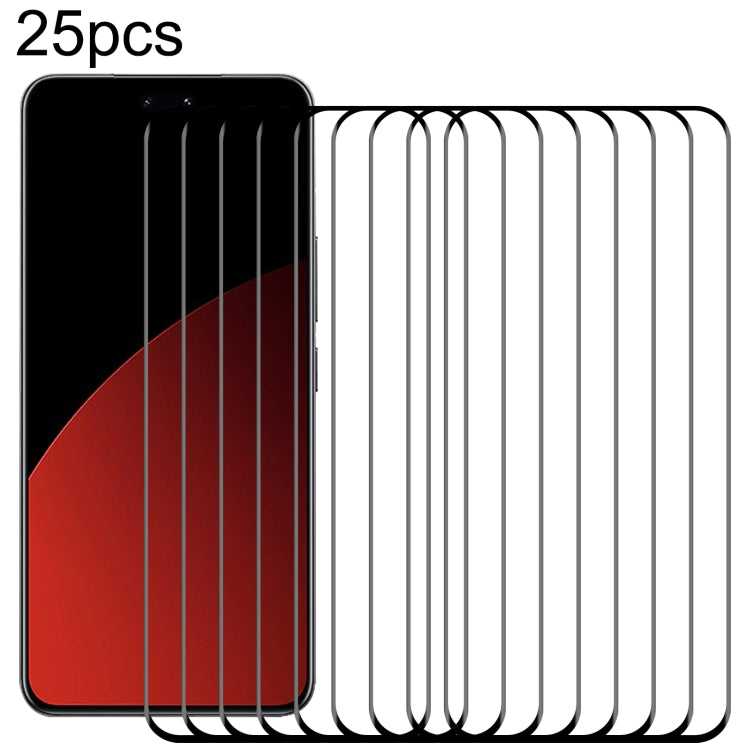 25pcs 9H HD 3D Curved Edge Tempered Glass Film
