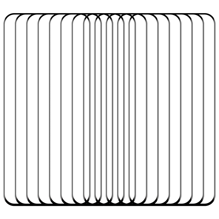 25pcs 9H HD 3D Curved Edge Tempered Glass Film