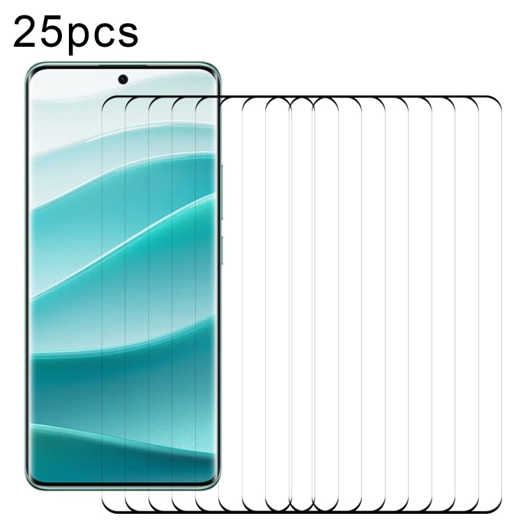 25pcs 9H HD 3D Curved Edge Tempered Glass Film