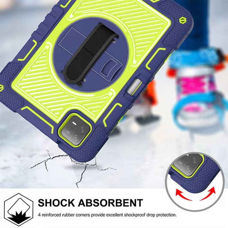 360 Degree Rotation PC Contrast Silicone Tablet Case, For Xiaomi Pad 6