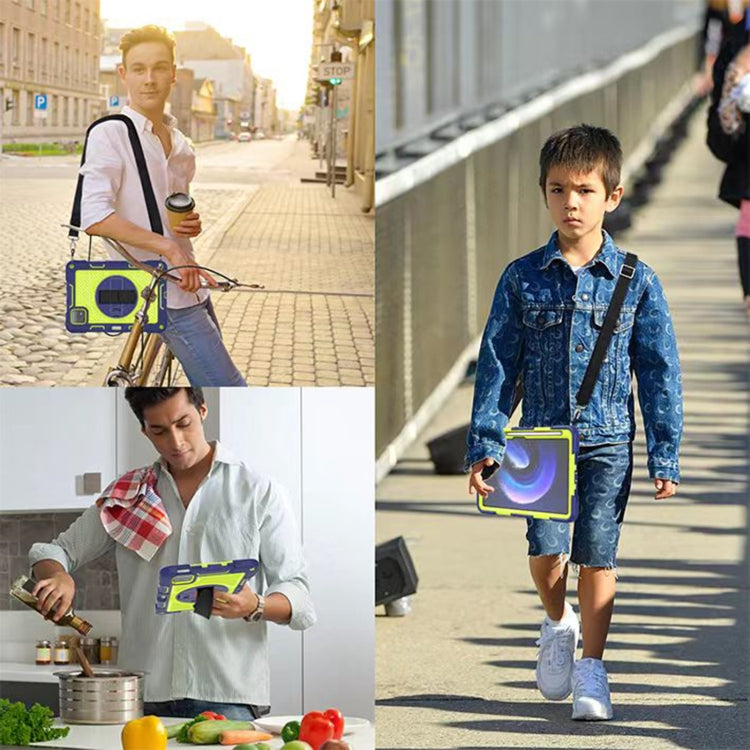 360 Degree Rotation PC Contrast Silicone Tablet Case, For Xiaomi Pad 6