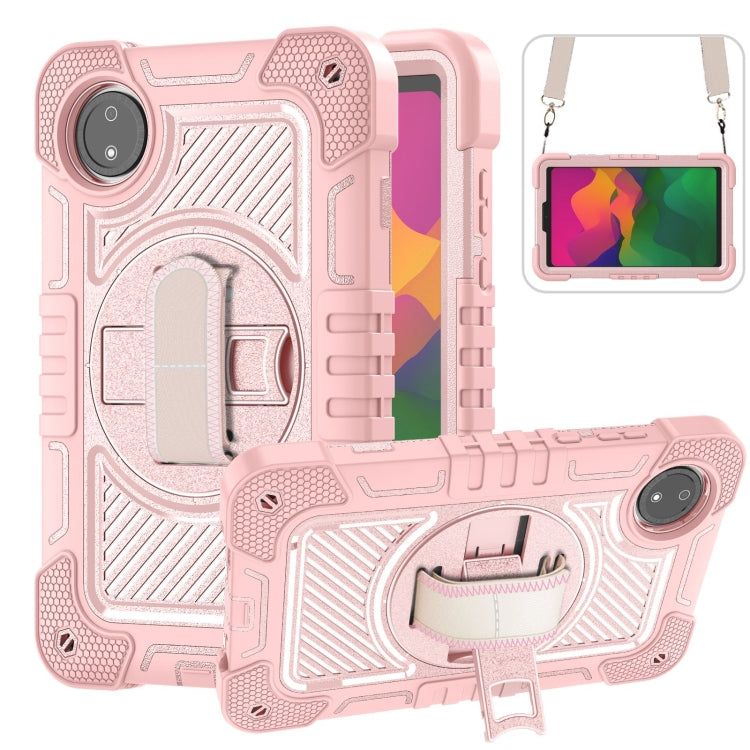 360 Degree Rotation PC Contrast Silicone Tablet Case