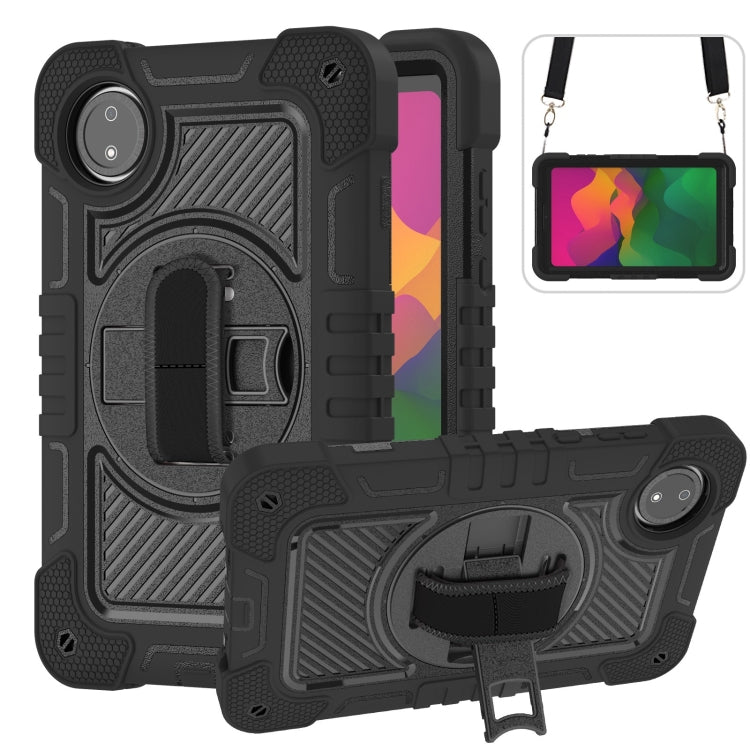 360 Degree Rotation PC Contrast Silicone Tablet Case