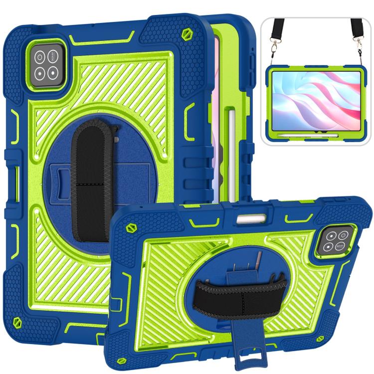 360 Degree Rotation PC Contrast Silicone Tablet Case