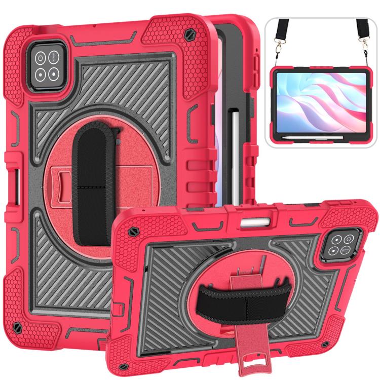 360 Degree Rotation PC Contrast Silicone Tablet Case