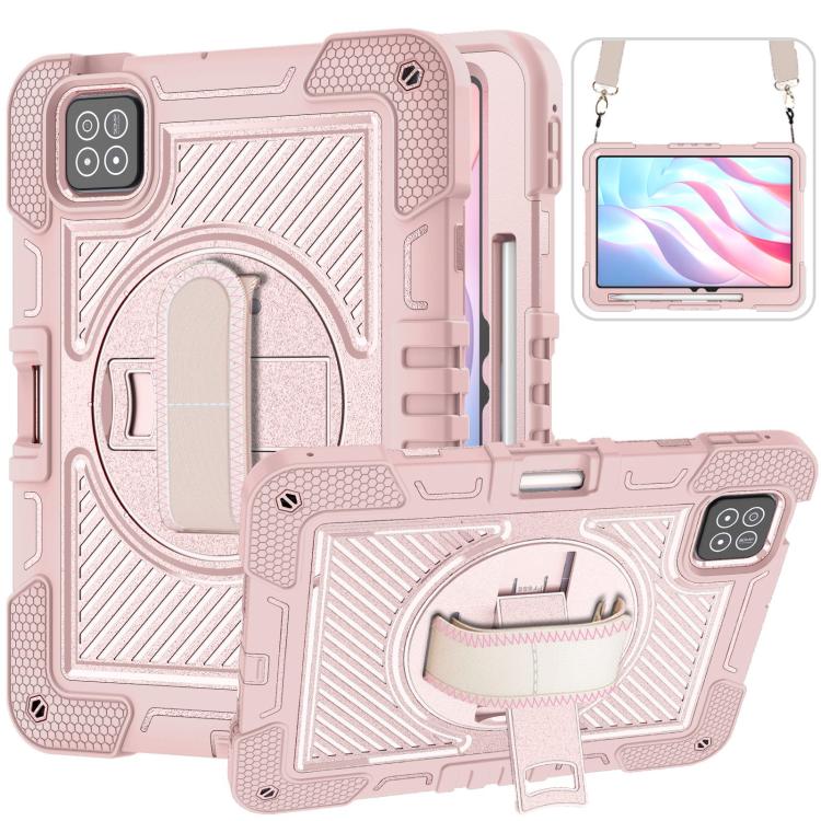 360 Degree Rotation PC Contrast Silicone Tablet Case