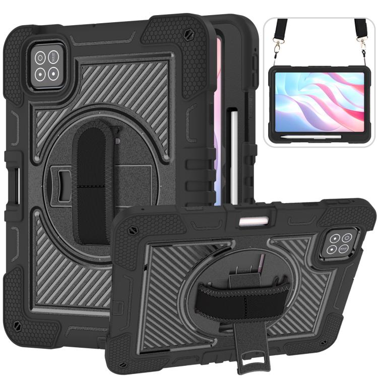 360 Degree Rotation PC Contrast Silicone Tablet Case