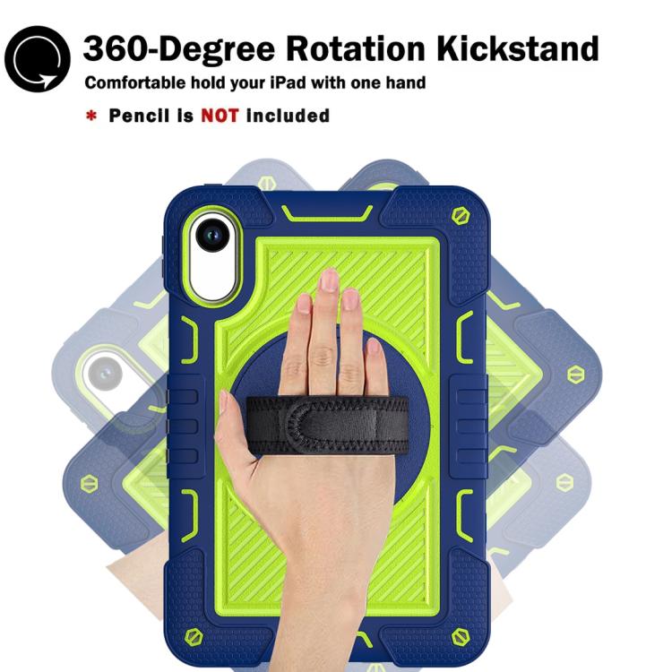 360 Degree Rotation PC Contrast Silicone Tablet Case