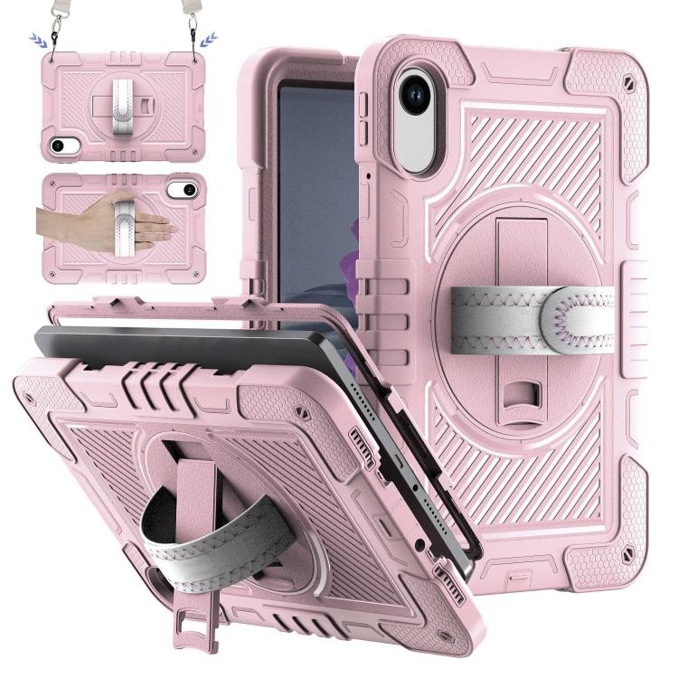 360 Degree Rotation PC Contrast Silicone Tablet Case