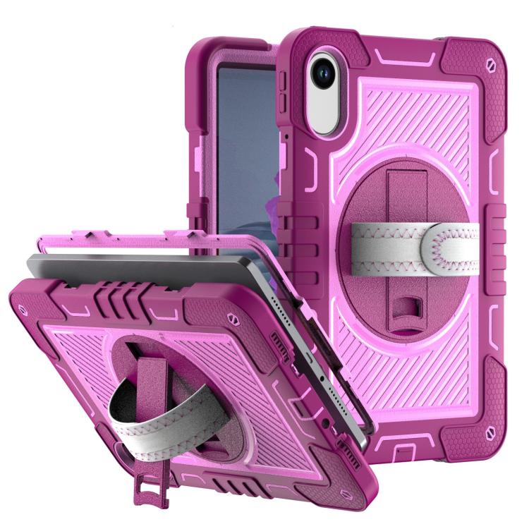 360 Degree Rotation PC Contrast Silicone Tablet Case