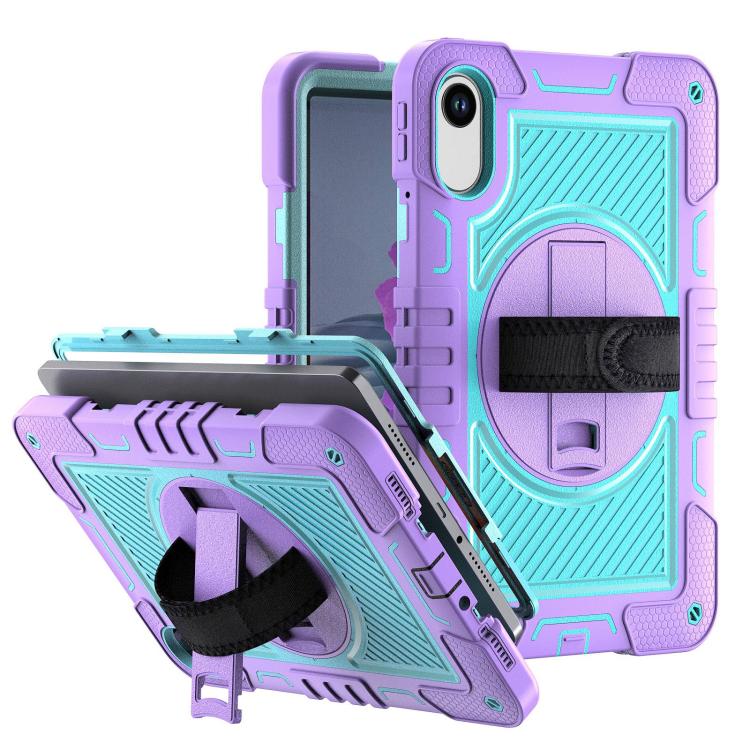 360 Degree Rotation PC Contrast Silicone Tablet Case