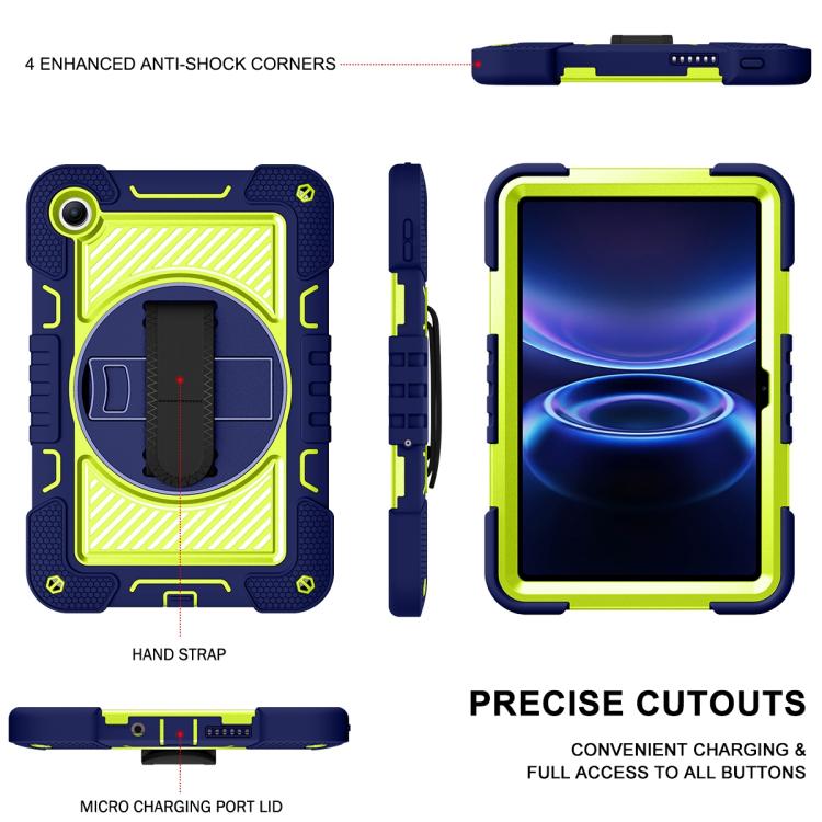 360 Degree Rotation PC Contrast Silicone Tablet Case, For Xiaomi Redmi Pad 2 SE 9.7 2026, For Xiaomi Redmi Pad 2, For Xiaomi Pad 7 / 7 Pro, For Redmi Pad SE 8.7 4G