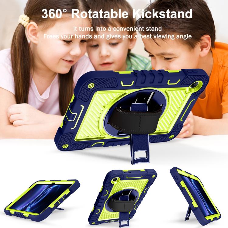 360 Degree Rotation PC Contrast Silicone Tablet Case, For Xiaomi Redmi Pad 2 SE 9.7 2026, For Xiaomi Redmi Pad 2, For Xiaomi Pad 7 / 7 Pro, For Redmi Pad SE 8.7 4G