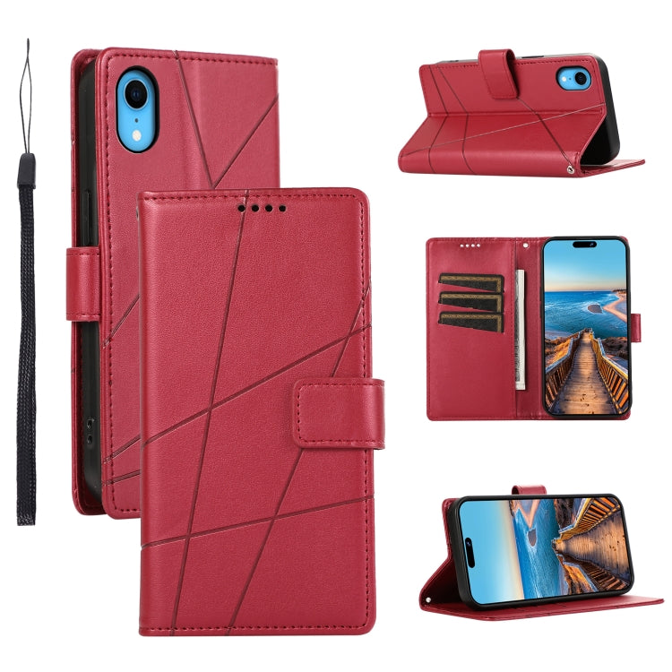 PU Genuine Leather Texture Embossed Line Phone Case, For iPhone 11 Pro, For iPhone XS / X, For iPhone XR, For iPhone XS Max
