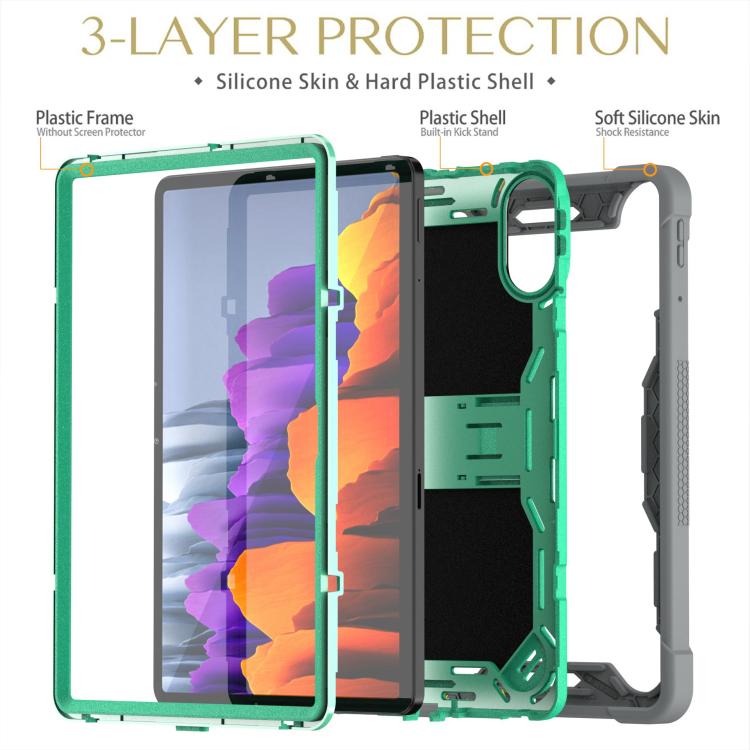 Shockproof Silicone Hybrid PC Tablet Case with Holder