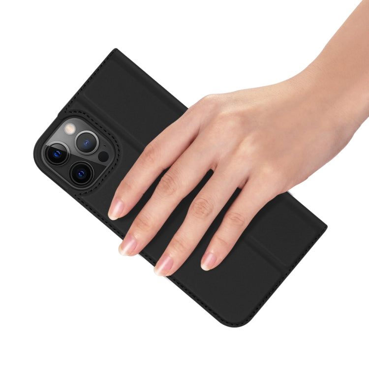 DUX DUCIS Skin Pro Series Horizontal Flip PU + TPU Leather Case, with Holder & Card Slots, For iPhone 12 / 12 Pro