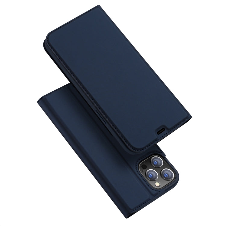 DUX DUCIS Skin Pro Series Horizontal Flip PU + TPU Leather Case, with Holder & Card Slots, For iPhone 12 / 12 Pro