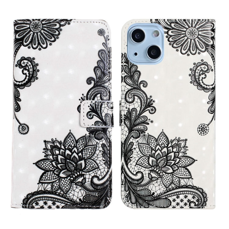 Oil Embossed 3D Drawing Leather Phone Case, For iPhone 13 Pro, For iPhone 13