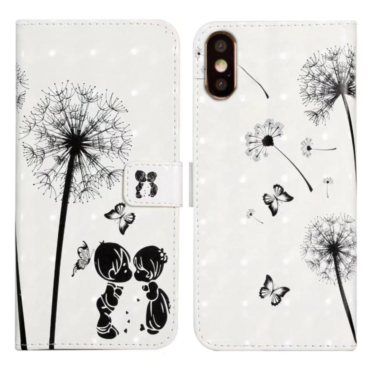 Oil Embossed 3D Drawing Leather Phone Case, For iPhone XR, For iPhone XS Max