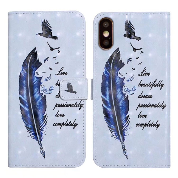 Oil Embossed 3D Drawing Leather Phone Case, For iPhone XR, For iPhone XS Max