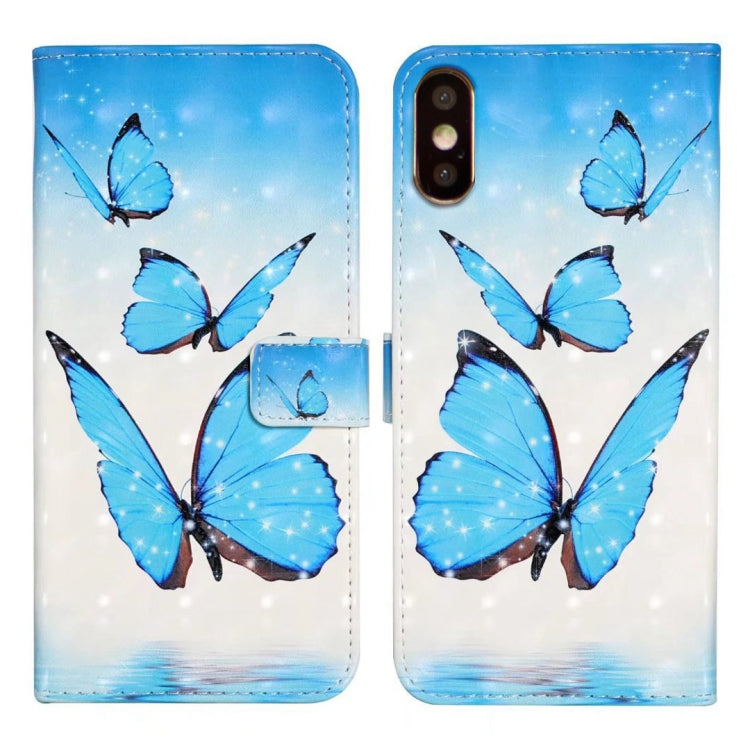 Oil Embossed 3D Drawing Leather Phone Case, For iPhone 11 Pro, For iPhone X / XS