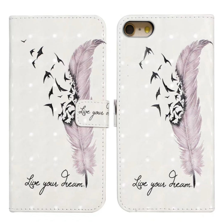 Oil Embossed 3D Drawing Leather Phone Case, For iPhone 7 / 8 / SE 2022, For iPhone 13 Pro Max