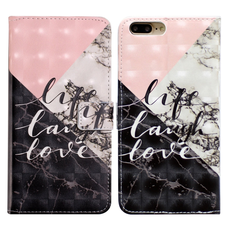 Oil Embossed 3D Drawing Leather Phone Case, For iPhone 7 Plus / 8 Plus