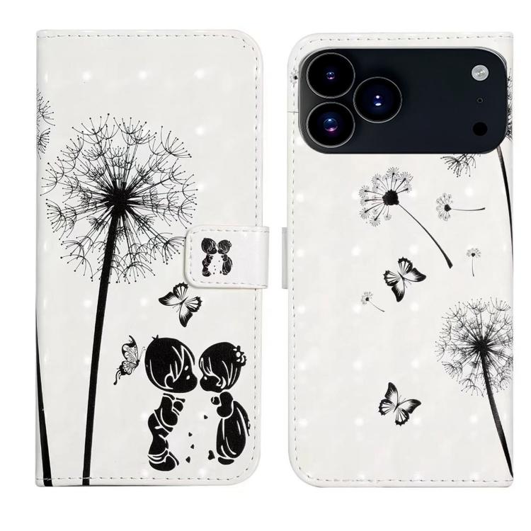 Oil Embossed 3D Drawing Leather Phone Case, For iPhone 17 Pro Max, For iPhone 17 Pro