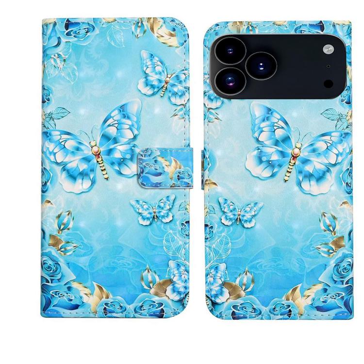 Oil Embossed 3D Drawing Leather Phone Case, For iPhone 17 Pro Max, For iPhone 17 Pro