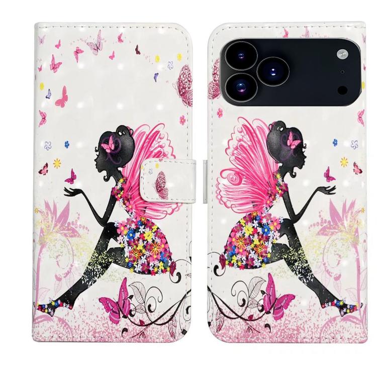 Oil Embossed 3D Drawing Leather Phone Case, For iPhone 17 Pro Max, For iPhone 17 Pro