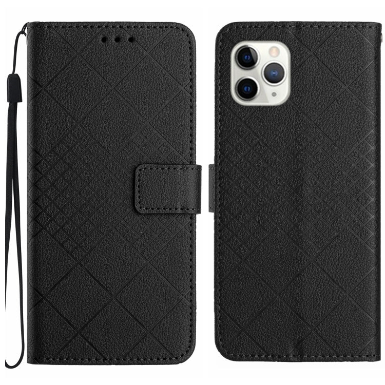 Rhombic Grid Texture Leather Phone Case, For iPhone 12 / 12 Pro, For iPhone 12 Pro Max, For iPhone 11 Pro Max, For iPhone 11