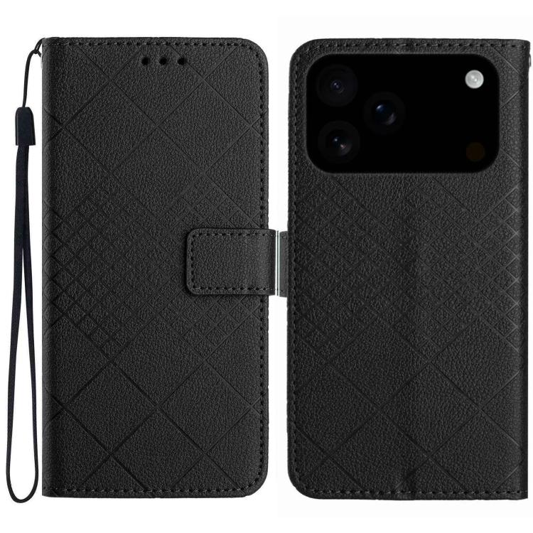 Rhombic Grid Texture Leather Phone Case, For iPhone 17 Pro Max, For iPhone 17 Pro, For iPhone 17, For iPhone 17 Air