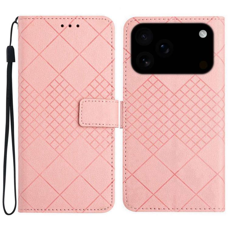 Rhombic Grid Texture Leather Phone Case, For iPhone 17 Pro Max, For iPhone 17 Pro, For iPhone 17, For iPhone 17 Air