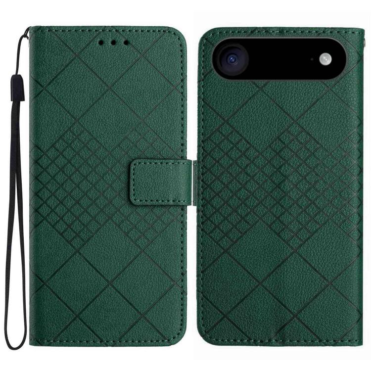 Rhombic Grid Texture Leather Phone Case, For iPhone 17 Pro Max, For iPhone 17 Pro, For iPhone 17, For iPhone 17 Air