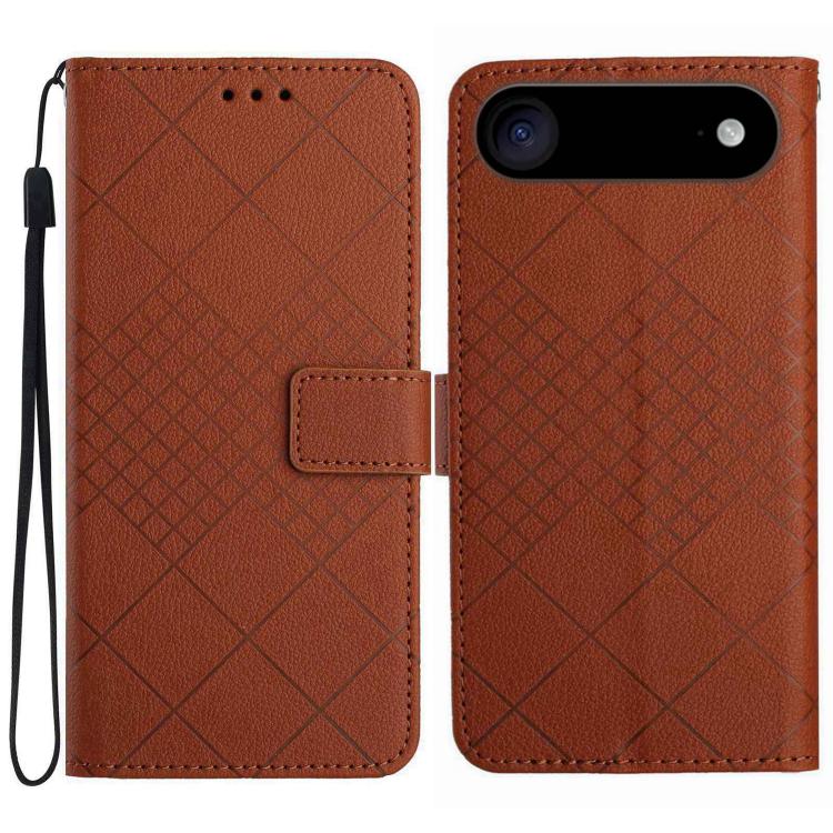Rhombic Grid Texture Leather Phone Case, For iPhone 17 Pro Max, For iPhone 17 Pro, For iPhone 17, For iPhone 17 Air
