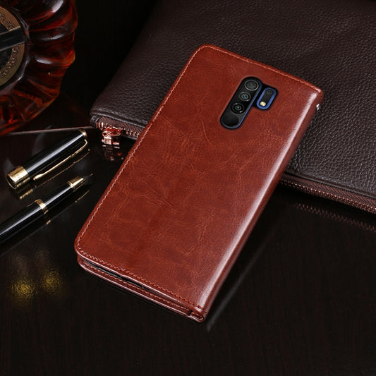 Horizontal flip wallet case Redmi 9A with multiple card slot storage