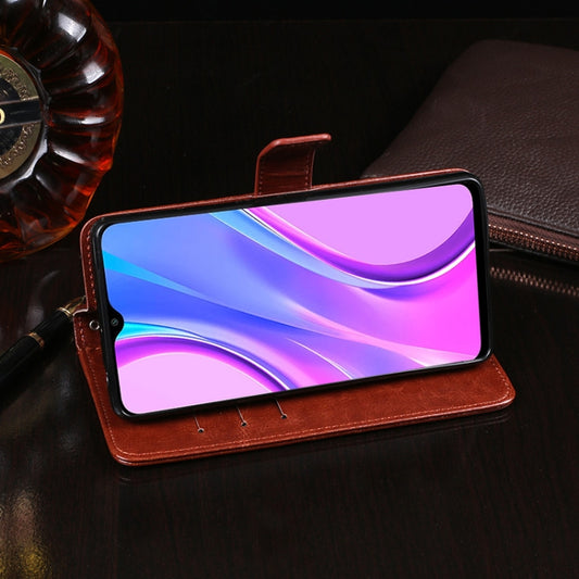 Genuine leather case Xiaomi Redmi 9 interior card pocket compartments