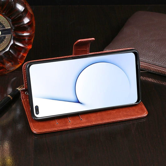 Crazy Horse leather wallet case Realme X3 back protection shown