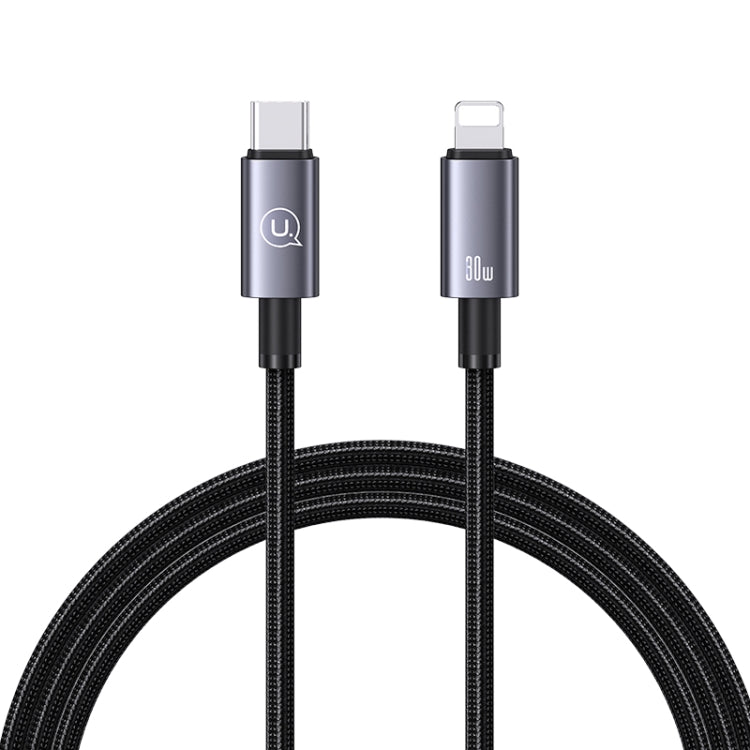 USAMS US-SJ662 Type-C To 8 Pin 30W Fast Charge Data Cable, Length: 1.2m, US-SJ662