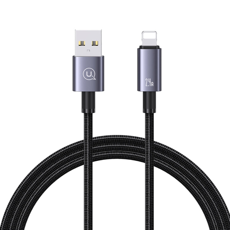 USAMS US-SJ667 USB To 8 Pin 2.4A Fast Charge Data Cable, Length: 1.2m, US-SJ667